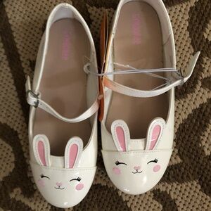 Adorable Bunny Kids Shoes in Cream and Pink
